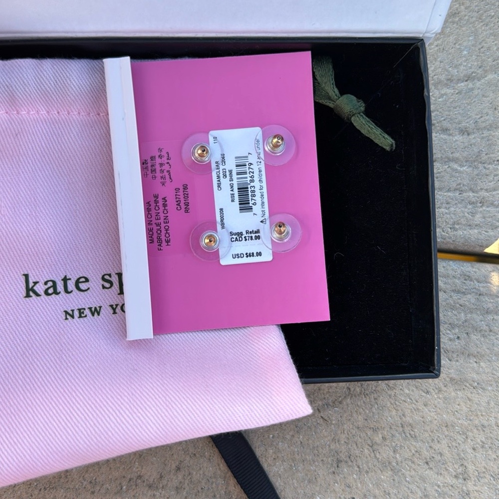 kate spade Gold and Silver Stud Earrings Set - Picture 3 of 4
